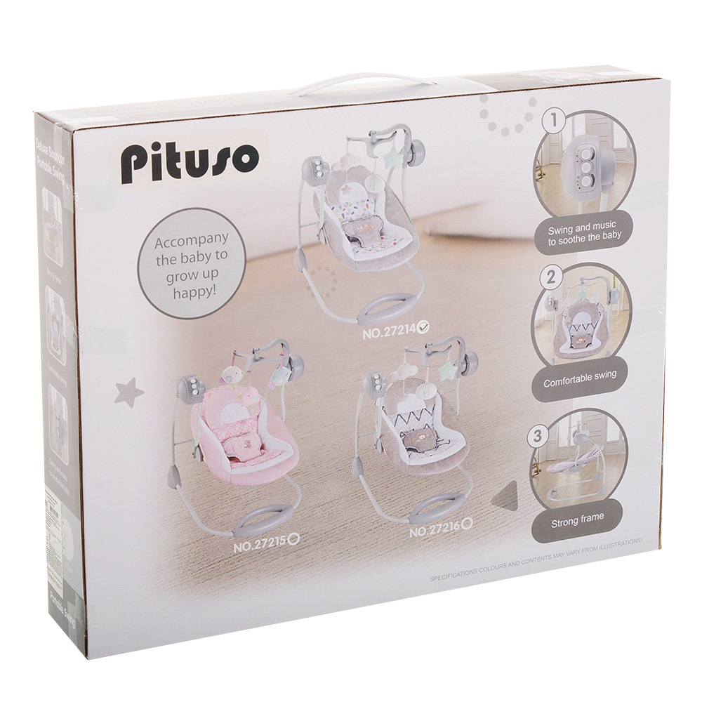 PITUSO электрокачели Ariola Grey/Серый 57*64*77 см