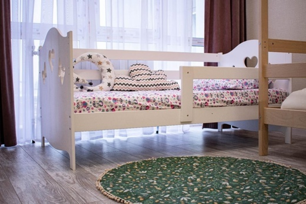 Кровать детская "Бабочка-Малютка" белая, 160*80 см.