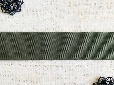 Лента ременная стропа, 14 гр/м, ш. 3 см, хаки
