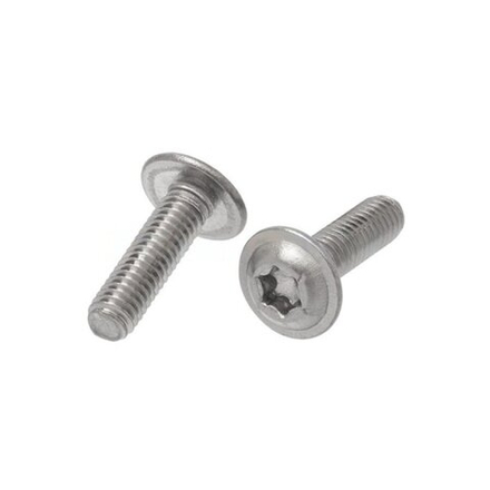 Винт шлиц TORX ИСО 7380-2 А4 M 6х10/10 Tх30 с полукруглой головкой с фланцем в упак  500 шт