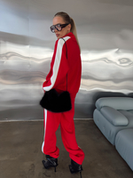 Костюм спортивный из трикотажа с принтом