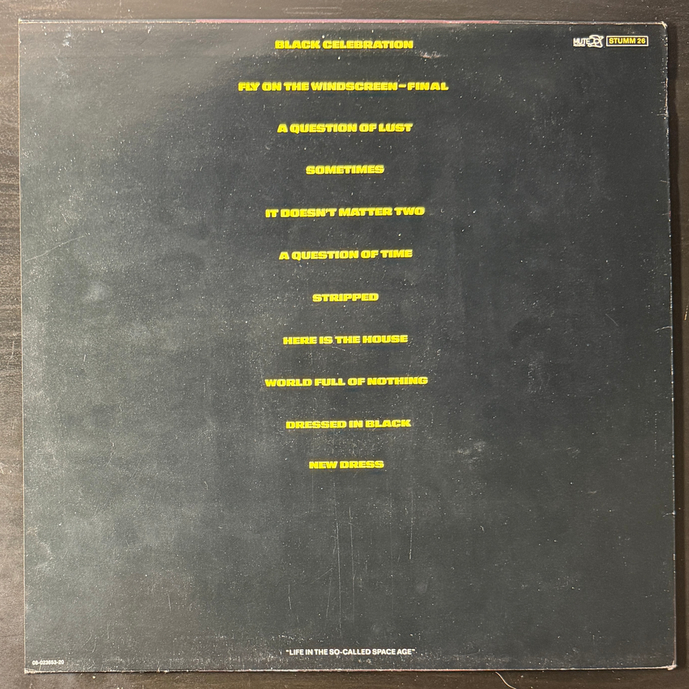 Depeche Mode - Black Celebration (Скандинавия 1986г.)