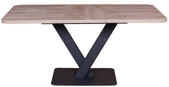 МОДЕРН-9, СТОЛ РАЗДВИЖНОЙ (120+40) ЭНДГРЕЙН / опора черная