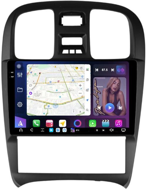 Магнитола для Hyundai Sonata 4 2001-2013 - FarCar S500-TS20 монитор 9.5" 2K QLED на Android 14, Быстрейшая, CarPlay, 4G SIM-слот