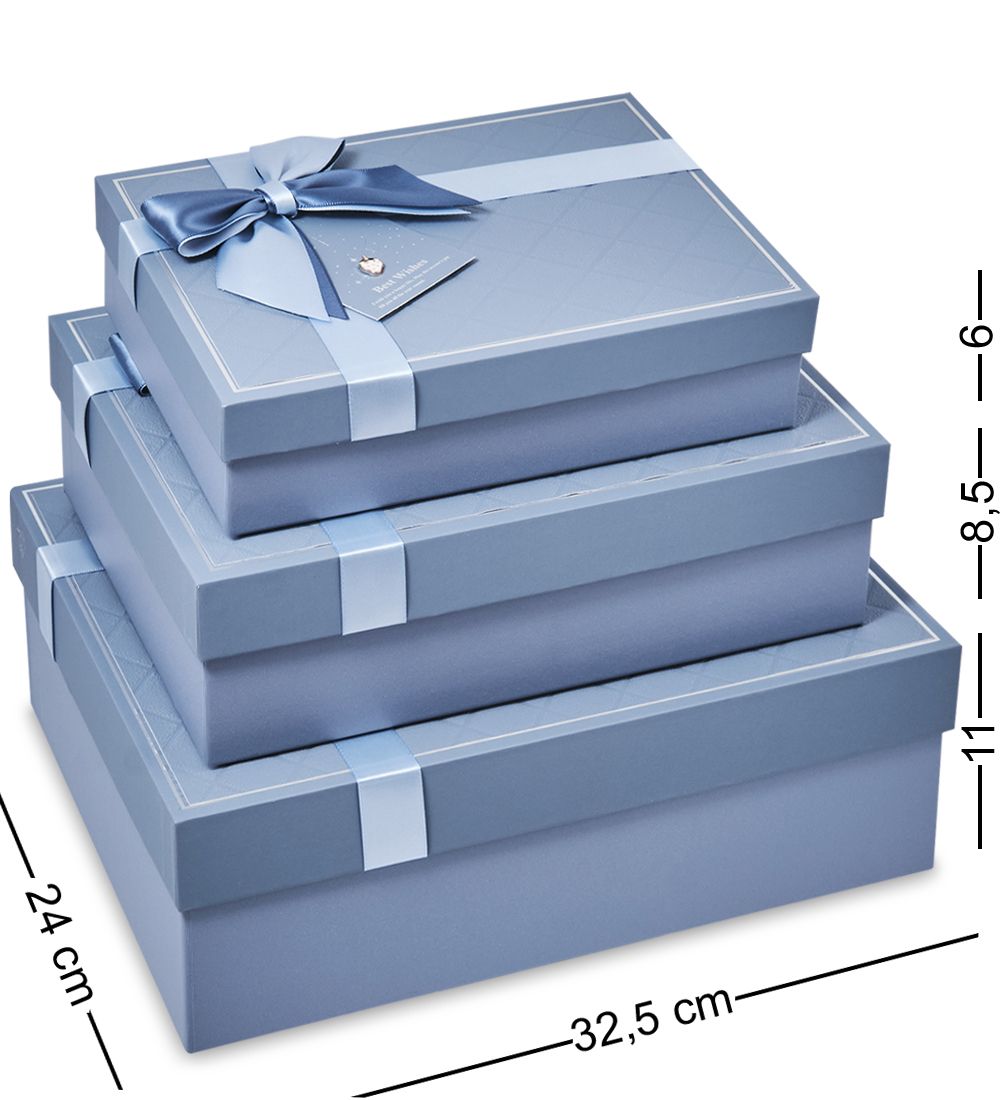 WF-166-A Набор коробок из 3 шт, синий