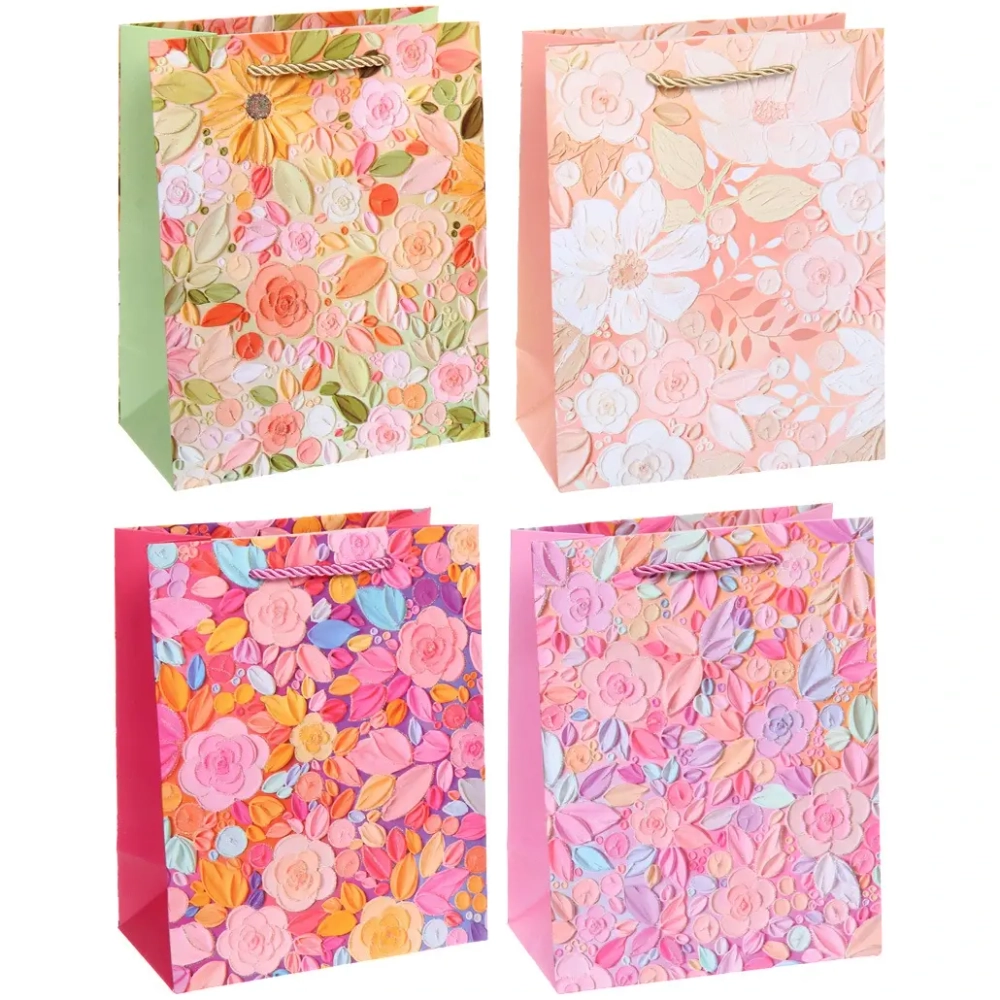 Пакет подарочный «Луговые цветы» 23*18*10 см