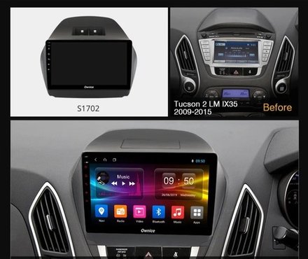 Магнитола для Hyundai iХ35 2010-2015 - Carmedia OL-1702 QLed+2K, Android 13, UIS7870 (DUDU7), CarPlay, SIM-слот