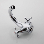 Смеситель для раковины, Frap, корот изл, с кран-буксой, хром, F1019