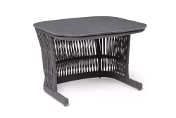 "Лугано" журнальный стол 76х76 H55 см из HPL, цвет "серый гранит"