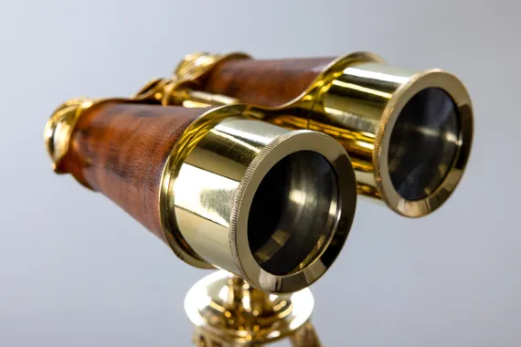 Бинокль декоративный латунь