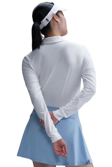 Женская теннисная футболка с длинным рукавом Nike Victory Dri-FIT Long-Sleeve - white/black
