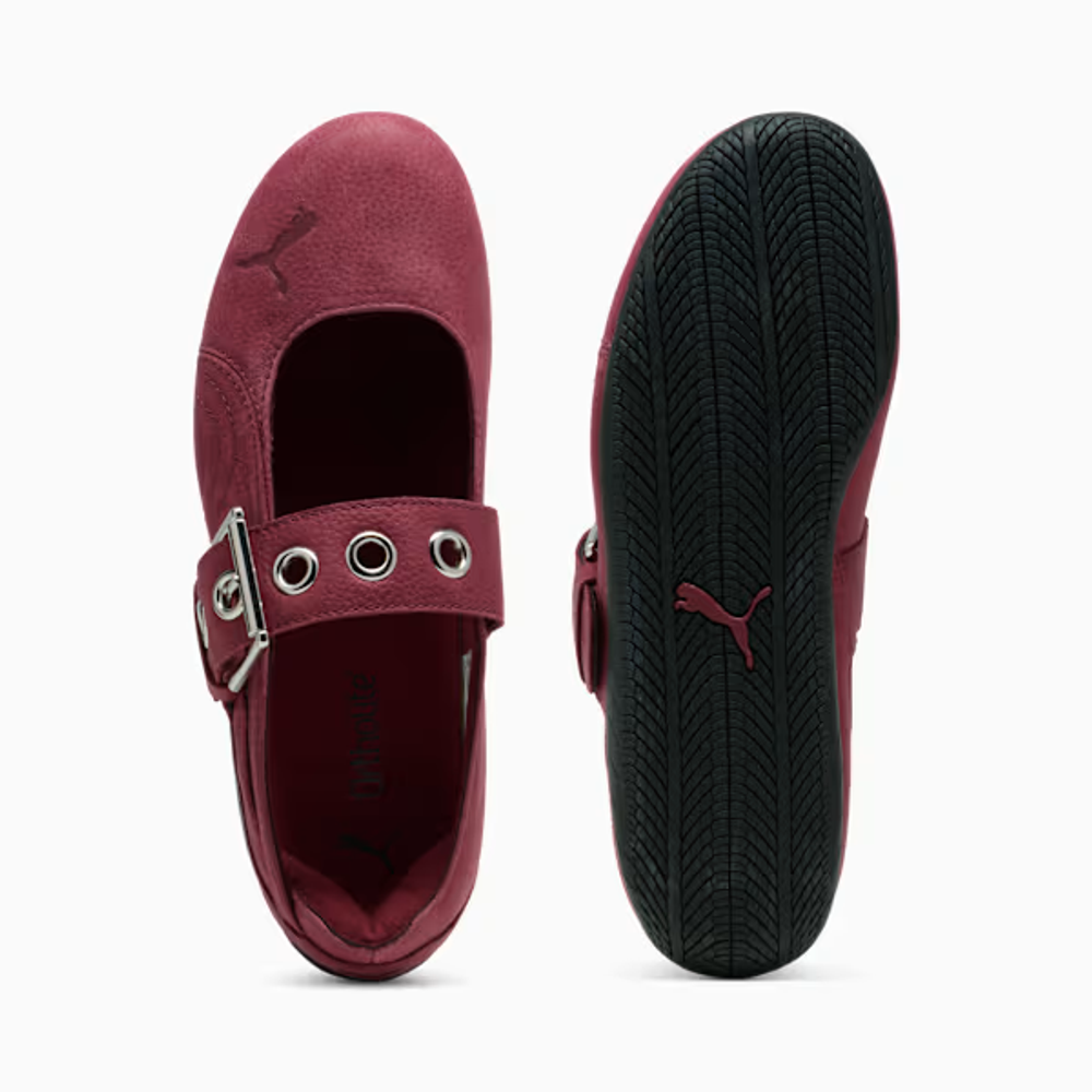 PUMA Женские кроссовки-балетки Speedcat, гранатовый