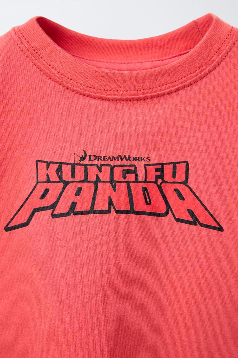 ZARA ФУТБОЛКА С ПРИНТОМ «КЕНГУРУ ПАНДА» ©, КРАСНЫЙ