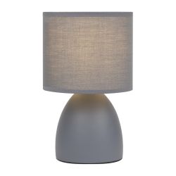 Настольная лампа Rivoli   7042-501 1 * Е14 40 Вт керамика серая с абажуром