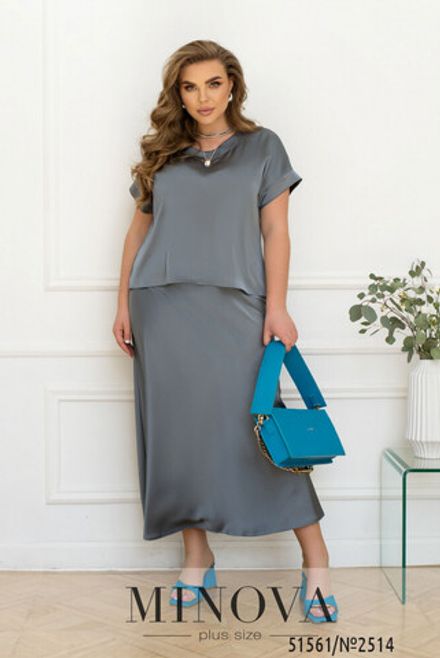 Костюм 2514-серый Minova Фото 2
