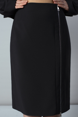 Юбка женская 4394зп, черный #70Ч014394зп