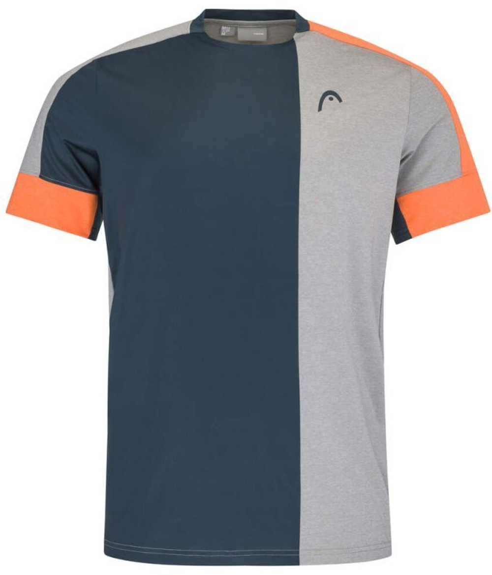 Grey and orange t shirt discount