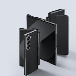 Чехол с премиальной искусственной кожи с MagSafe от Dux Ducis для Samsung Galaxy Z Fold 7, серия Bril Series Case (версия с S Pen)