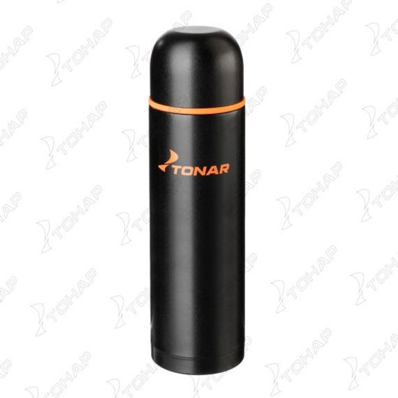 Термос TONAR 1200ML HS.TM-026  черный (дополн.пласт.чашка)