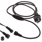 Гирлянда для улицы БАХРОМА «Мерцание» ш5м* в40/60см 180 ламп LED, черный провод, IP-65, Теплый белый (возможность соединения)