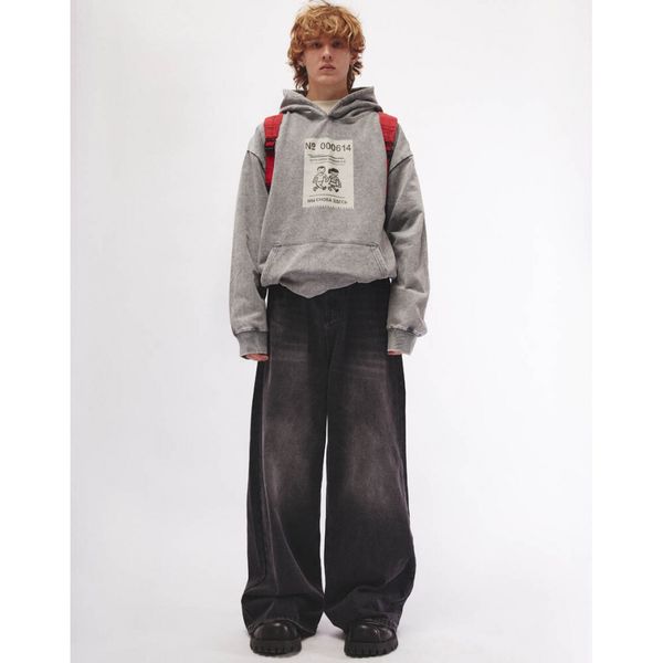 Джинсы багги черные - фото 4