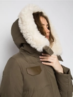 Куртка зимняя удлиненная с капюшоном