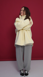 Свитшот "анорак"из футера с начесом