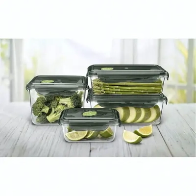 Контейнер для продуктов с клапаном 1,35л прямоугольный «BRILLIANT» черный