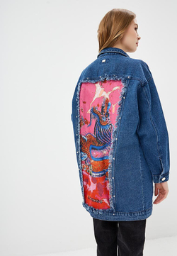 LIGVIANNI Джинсовая куртка Denim Jacket Dragon