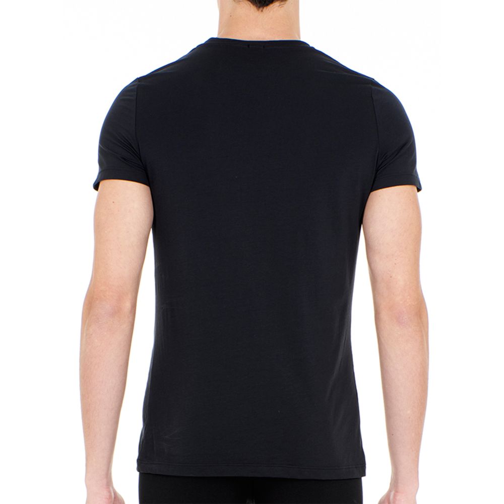 Мужская футболка черная HOM Supreme Cotton 40-1330-0004