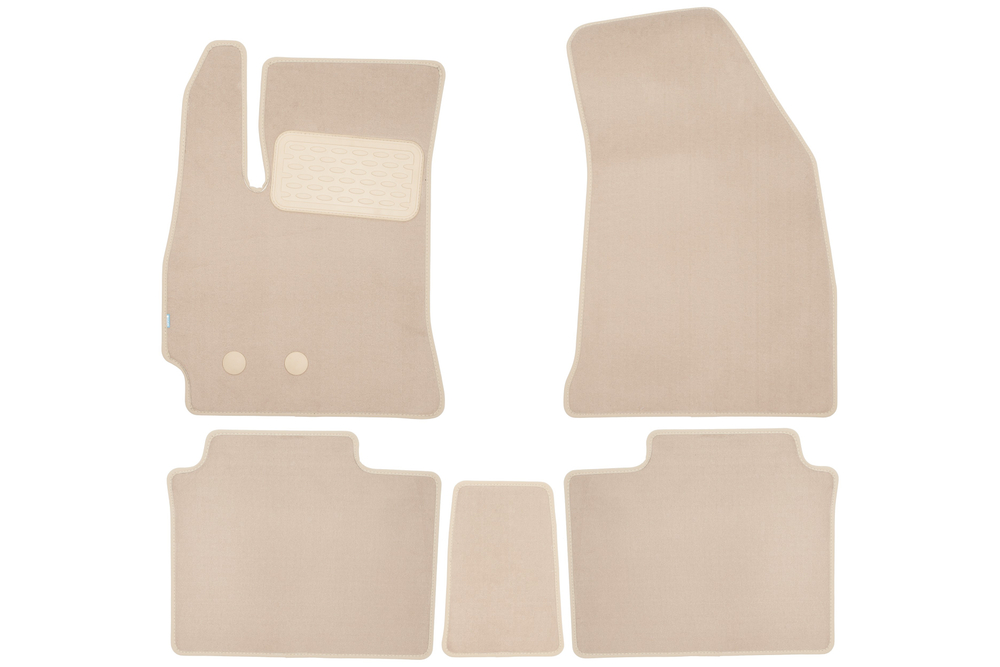 Коврики в салон для CHERY Arrizo 8 2023- седан, 5шт. (текстиль, бежевые) KLEVER0406303522112KH