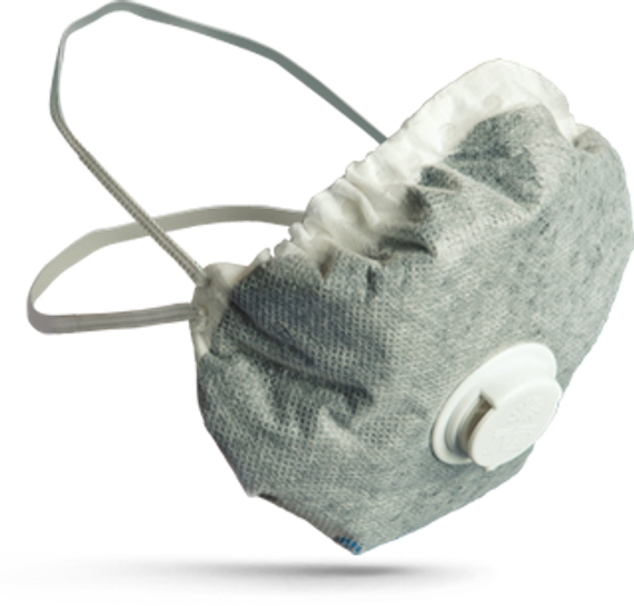 Респиратор ИВА-АВЕ (IVA-AV), FFP2, с клапаном выдоха, противогазоаэрозольный