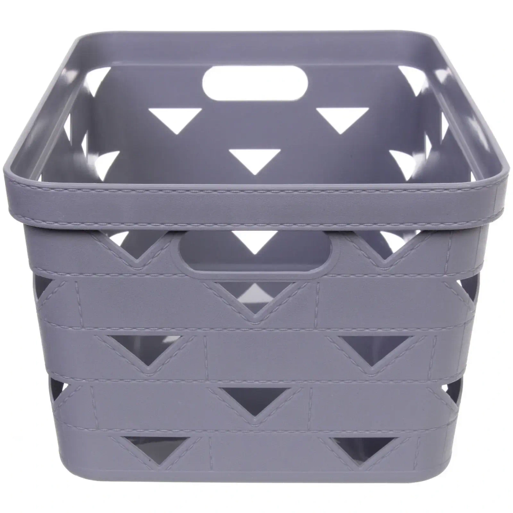 Корзинка для хранения «ЭНИГАРТ», цвет пыльно серый, 34*24.6*17.8см