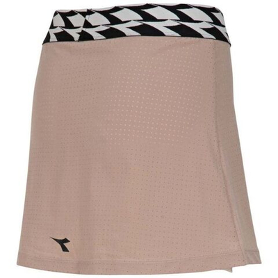 Теннисная юбка Diadora L. Skirt - mahogany rose/whisper white