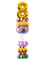 Букет 8 марта на стойке 1м. (хром)