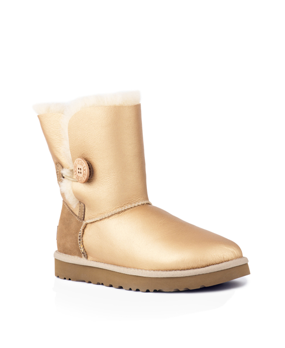 BAILEY BUTTON METALLIC II-soft gold