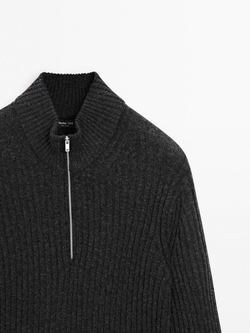 Massimo Dutti Свитер из смесовой шести, маренго