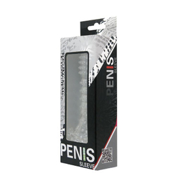 Прозрачная насадка на фаллос с закрытой головкой Penis Sleeve - 13,5 см.