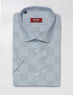 Сорочка мужская VESTER короткий рукав, приталенный и прямой силуэт 72915 18