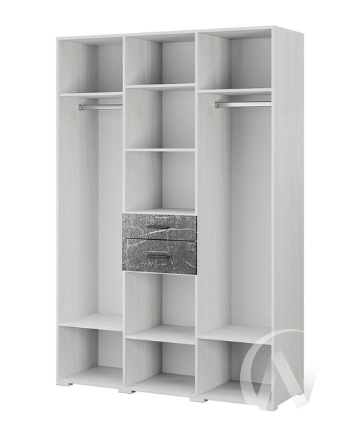 Шкаф 3-х створчатый Спальня Теана МДФ (ясень анкор светлый/мрамор дарк)