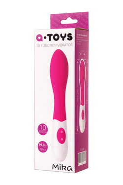 Нереалистичный вибратор A-Toys by TOYFA Mika, силикон, розовый, 19,8 см