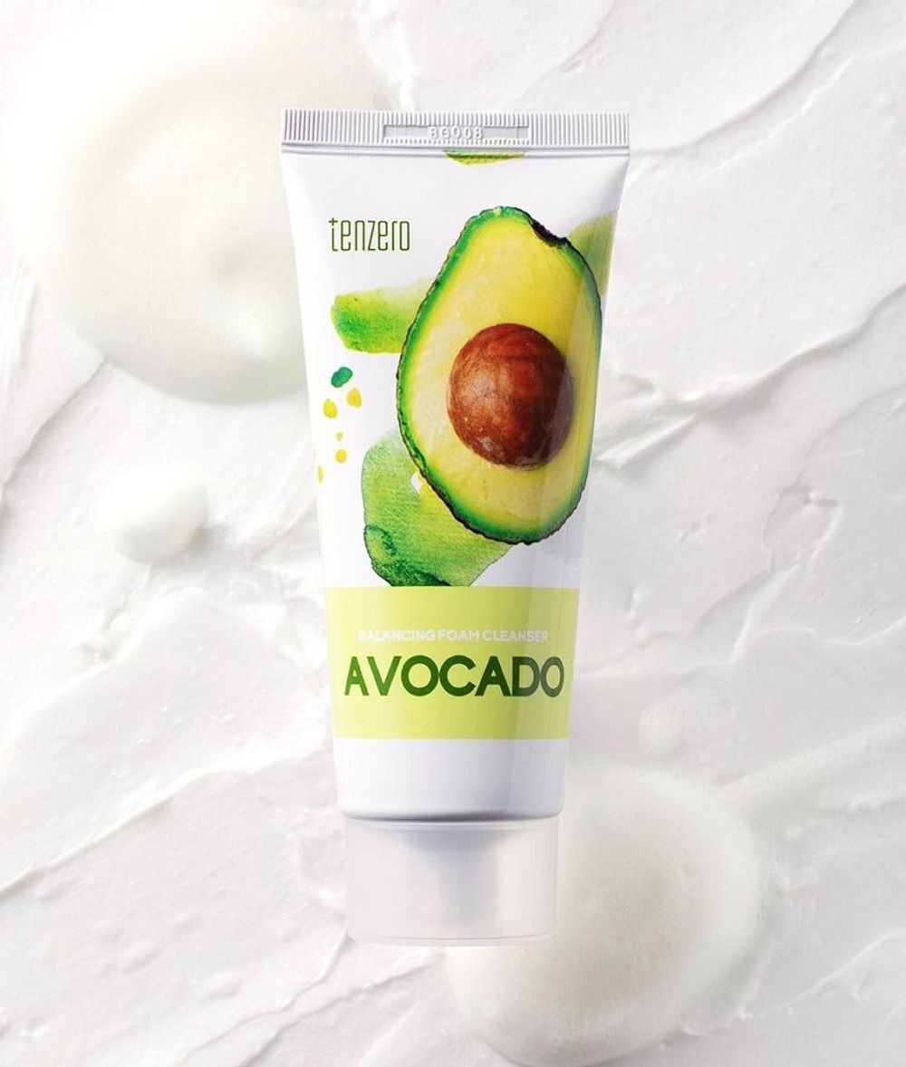 Балансирующая пенка для умывания с экстрактом авокадо Tenzero Balancing Foam Cleanser Avocado (100мл)