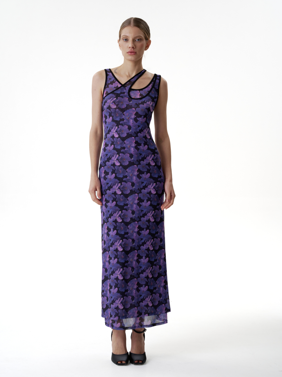 Асимметричное платье "Violet"