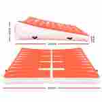 Надувной гимнастический мат-коврик «Старт» для занятий 2×2×0,4 м, красный