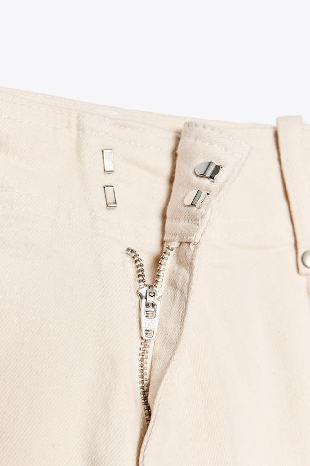 ZARA ДЖИНСЫ WIDE LEG С ВЫСОКОЙ ПОСАДКОЙ — ZW COLLECTION, ЭКРЮ