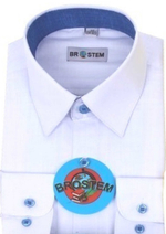 BROSTEM Рубашка для мальчика школьная 8052d белая