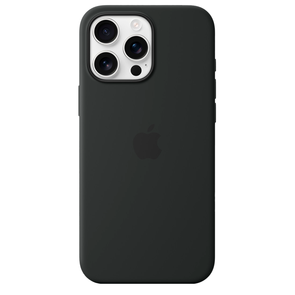 Силиконовый чехол с поддержкой MagSafe Apple Silicone Case для iPhone 16 Pro Max, Black (Черный)