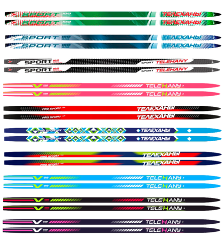 Лыжи спортивно-беговые пластиковые Телеханы