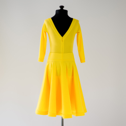 желтое платье для танцев