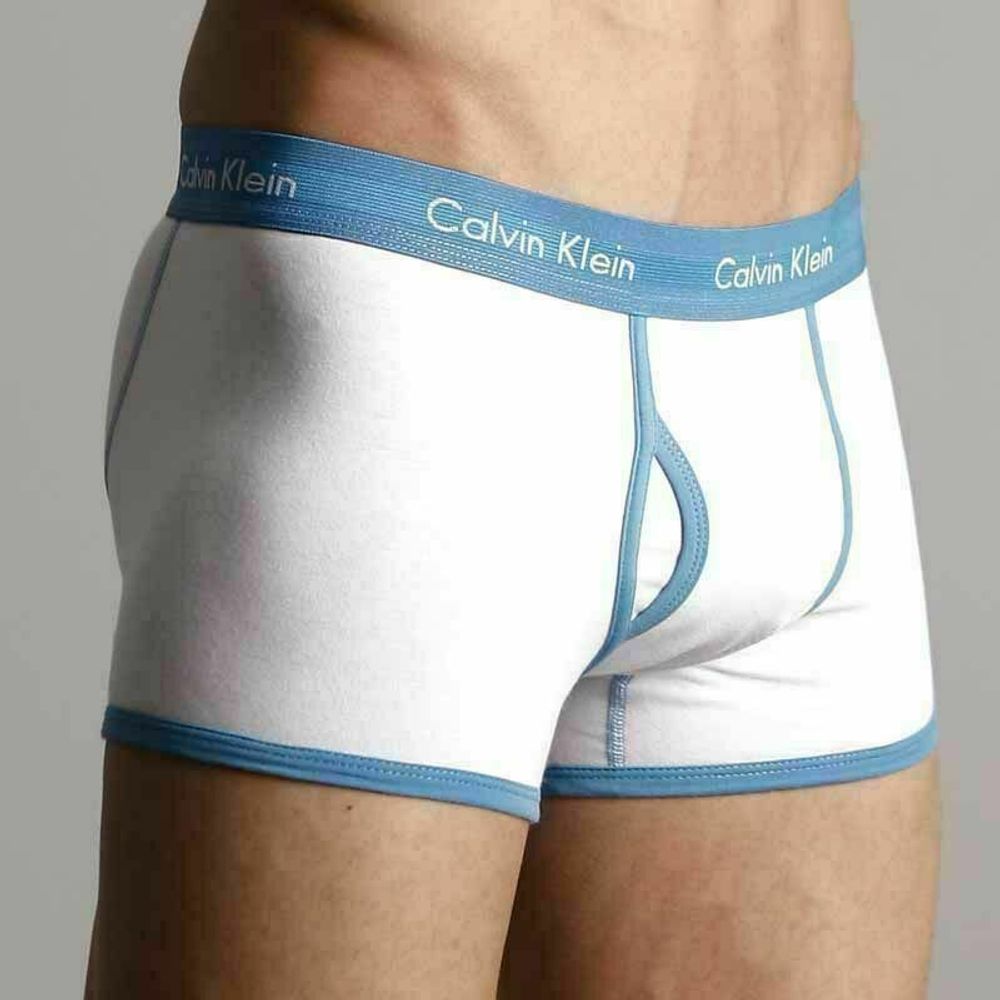 Мужские трусы хипсы Calvin Klein 365 White Blue Boxer